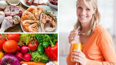 Ernährungskorrektur bei der Behandlung von Krampfadern in den Beinen.